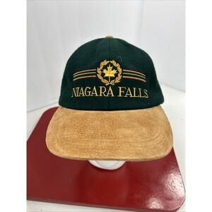 Vintage Niagara‎ Falls Suede Brim 6 Panel Embroidered Adjustable Hat / One Size